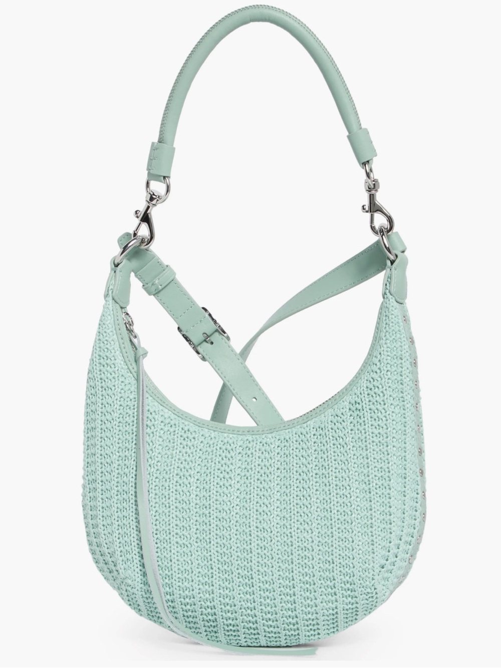 Rebecca Minkoff Darren Crescent Crossbody Bag Mint